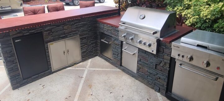 Brent’s Faux Stone BBQ Station